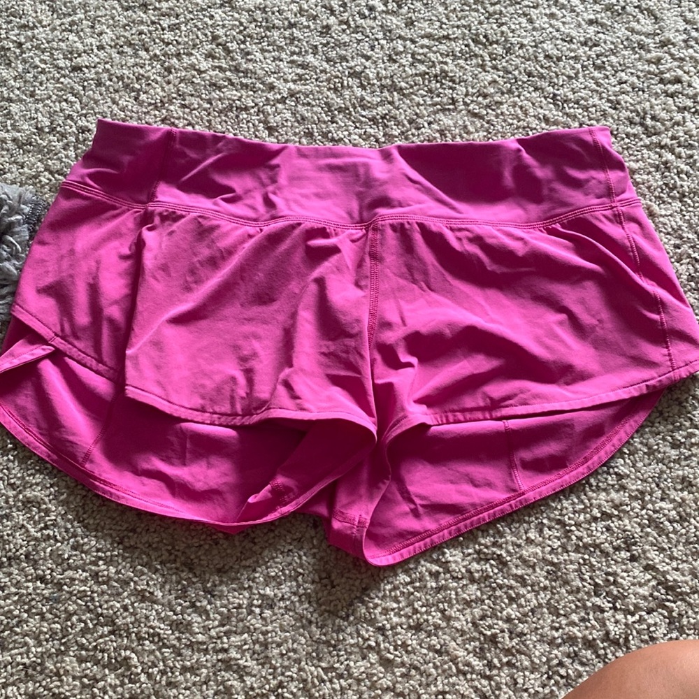 Hot pink lulu lemon shorts